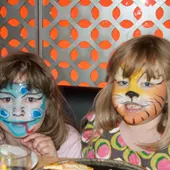 Snake - Ava Louise Denning - 5 years old & Tiger - Grace Amelia Denning - 5 years old