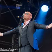 Glenn Gregory of Heaven 17 on Main Stage at The Big Feastival